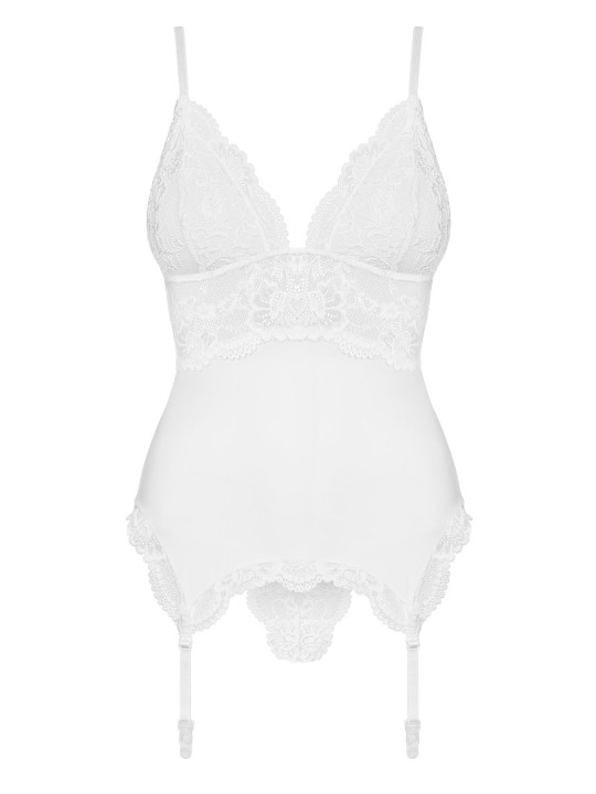 810-COR-2 Guêpière - Blanc