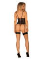 Alessya Corset et string noir