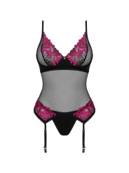 Rosenty guêpière et string - Noir