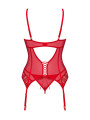 Ingridia corset et string - Rouge