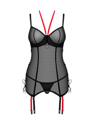 Glandez guêpière et string - Noir