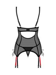 Glandez guêpière et string - Noir