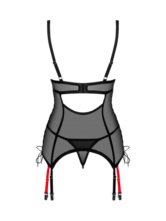 Glandez guêpière et string - Noir