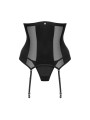 Chic Amoria corset et string - Noir