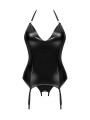 Viranes corset et string - Noir