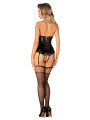 Viranes corset et string - Noir