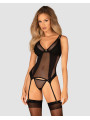 Nesari corset et string - Noir