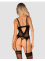 Nesari corset et string - Noir
