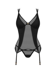 Nesari corset et string - Noir