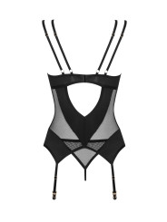 Nesari corset et string - Noir