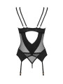 Nesari corset et string - Noir