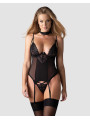 Donarella corset et string - Noir NP