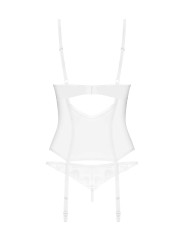 Alissium corset et string - Blancs