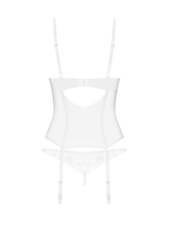 Alissium corset et string - Blancs