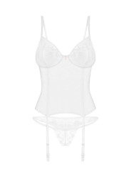 Alissium corset et string - Blancs