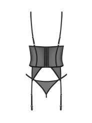 Euridia corset et string - Noirs