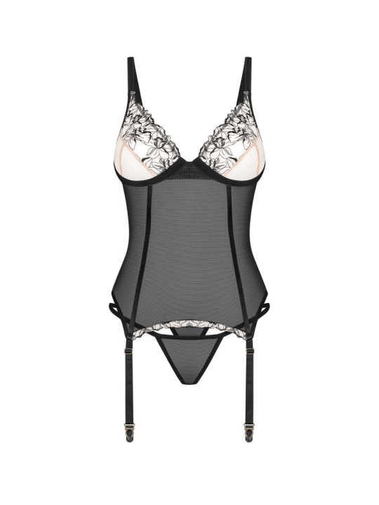 Vila blanes corset et string - Noirs