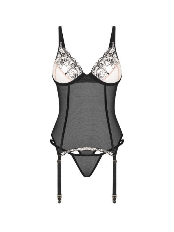 Vila blanes corset et string - Noirs