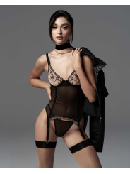 Vila blanes corset et string - Noirs