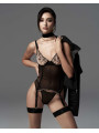 Vila blanes corset et string - Noirs