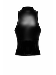 F324 Glam Top wetlook avec corset en vinyle