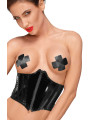 F193 corset en PVC avec laçage réglable dans le dos