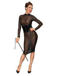 F193 corset en PVC avec laçage réglable dans le dos