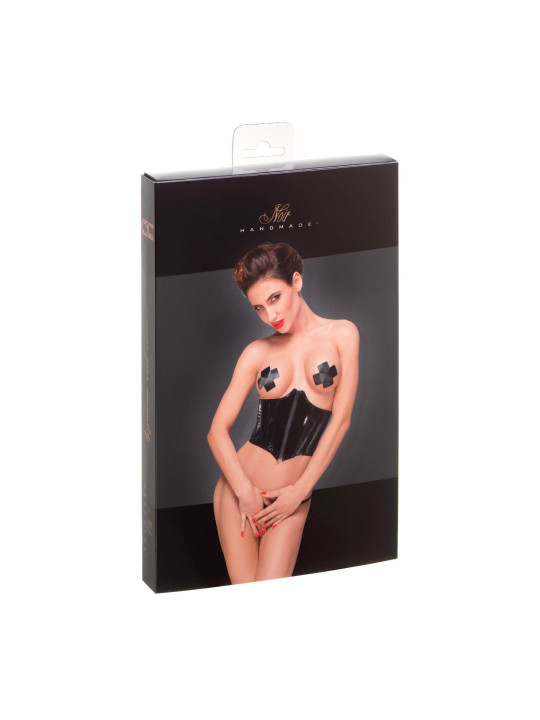 F193 corset en PVC avec laçage réglable dans le dos