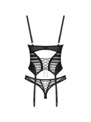 Lune Bellis corset et string - Noirs