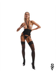 Alliane corset et string - Noirs