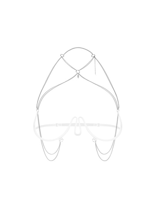 Lustique harnais soutien-gorge blanc PREMIUM