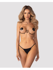 Lustique harnais soutien-gorge noir PREMIUM