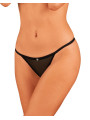 Celia string ouvert noir