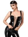 F379 Dominae Corset Top en PVC lacé sur l'avant