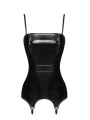 F381 Dominae Venom Corset porte jarretelles en PVC