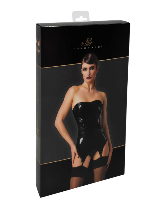 F381 Dominae Venom Corset porte jarretelles en PVC