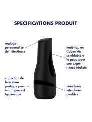 Men Classic - Noir Masturbateur Satisfyer