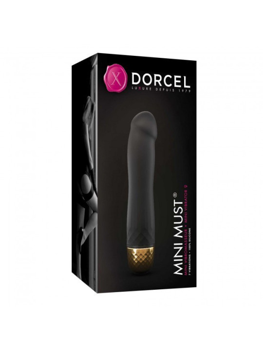 Vibromasseur Dorcel Must Mini 12,5 cm - Noir et Or