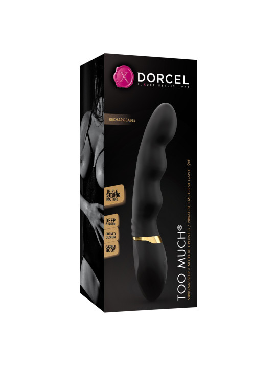 Vibromasseur Dorcel Too Much 2.0 - Noir et Or