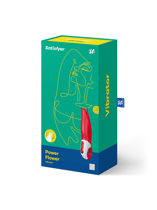 Vibromasseur Satisfyer Vibes Power Flower - Rouge