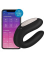 Double Joy - Noir Stimulateur connecté pour couple Satisfyer