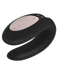 Double Joy - Noir Stimulateur connecté pour couple Satisfyer