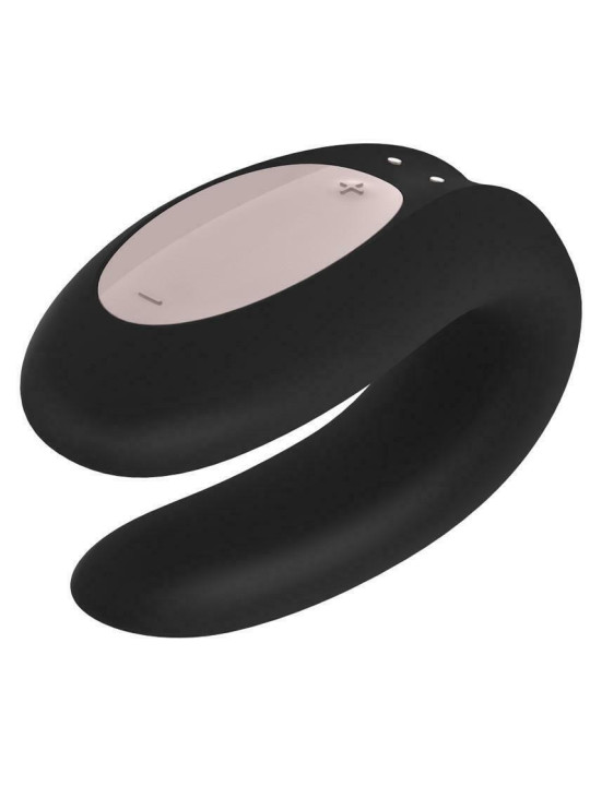 Double Joy - Noir Stimulateur connecté pour couple Satisfyer