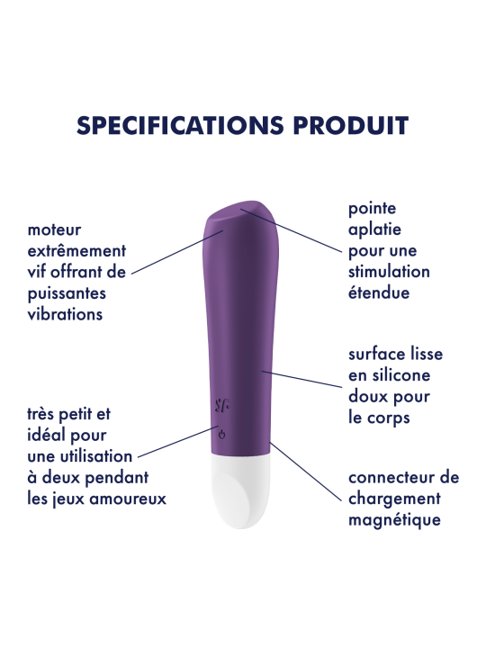 Ultra Power Bullet 2 - Violet Vibromasseur  Satisfyer