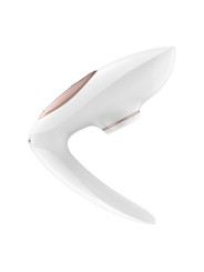 Pro 4 Couples - Blanc et Or rose Stimulateur vibromasseur Satisfyer