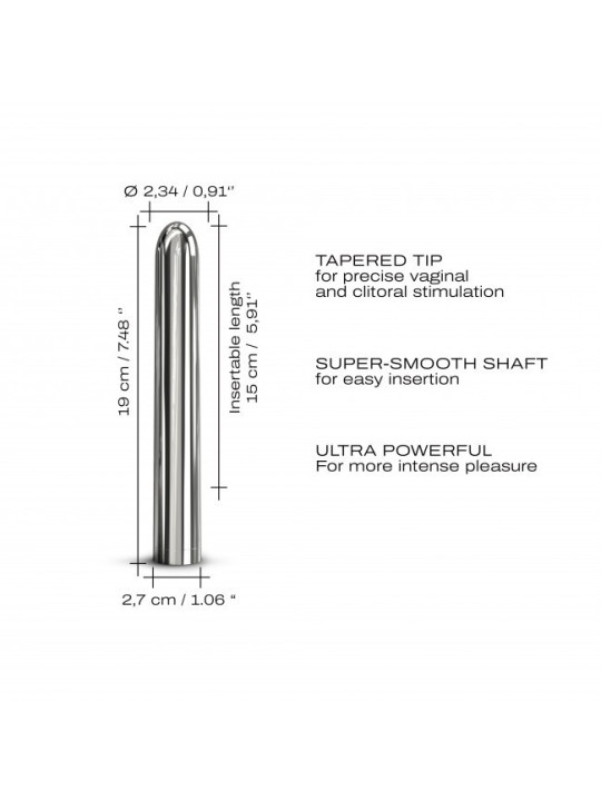 Vibromasseur Dorcel Silver Star 2.0 19 cm - Argent