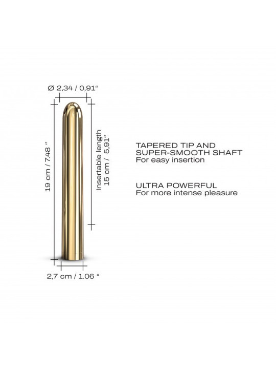 Vibromasseur Dorcel Golden Boy 2.0 19 cm - Or