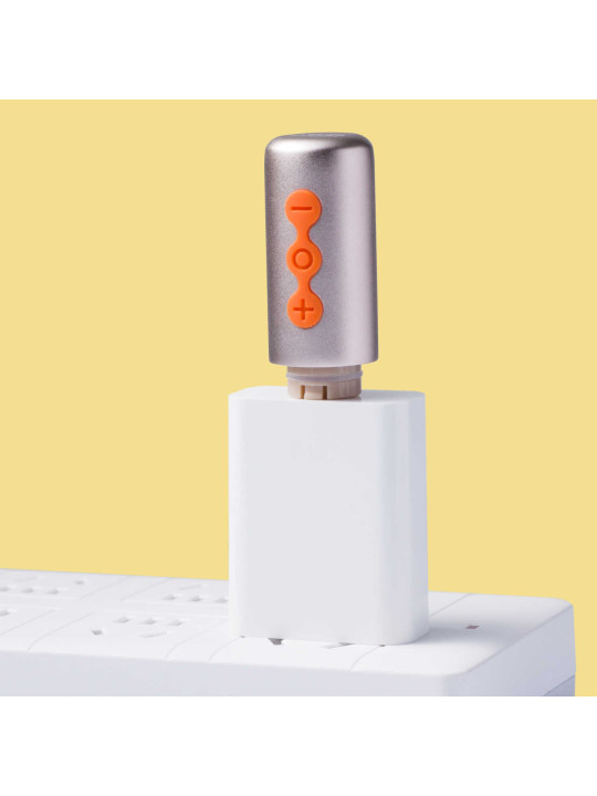 Partschinite - The naughty collection - Vibromasseur à tête interchangeable Orange