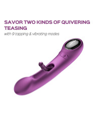 Tempo vibromasseur G-spot avec capteurs de pression et application