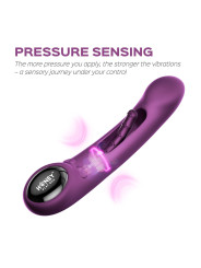 Tempo vibromasseur G-spot avec capteurs de pression et application